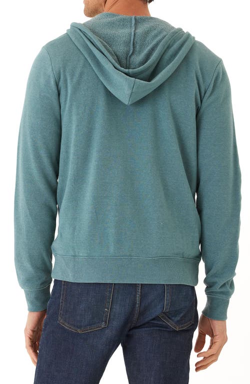 Threads 4 Thought Jordyn Mineral Wash Cotton Blend Fleece Zip Hoodie In Watercress