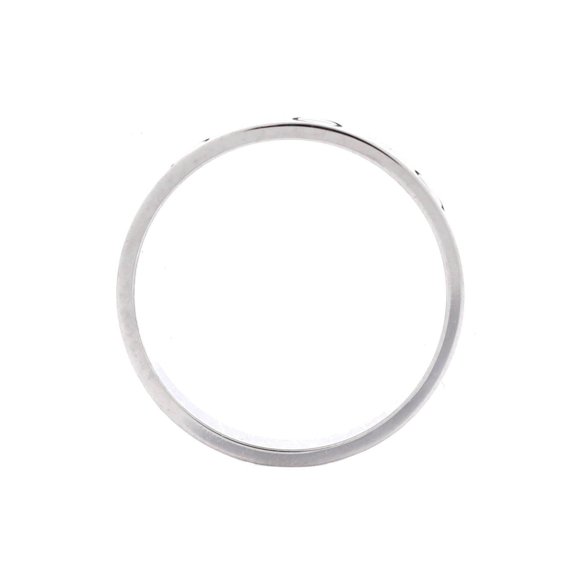 Love Wedding Band Ring 18K White Gold, Alternate, color, Metallic Gold