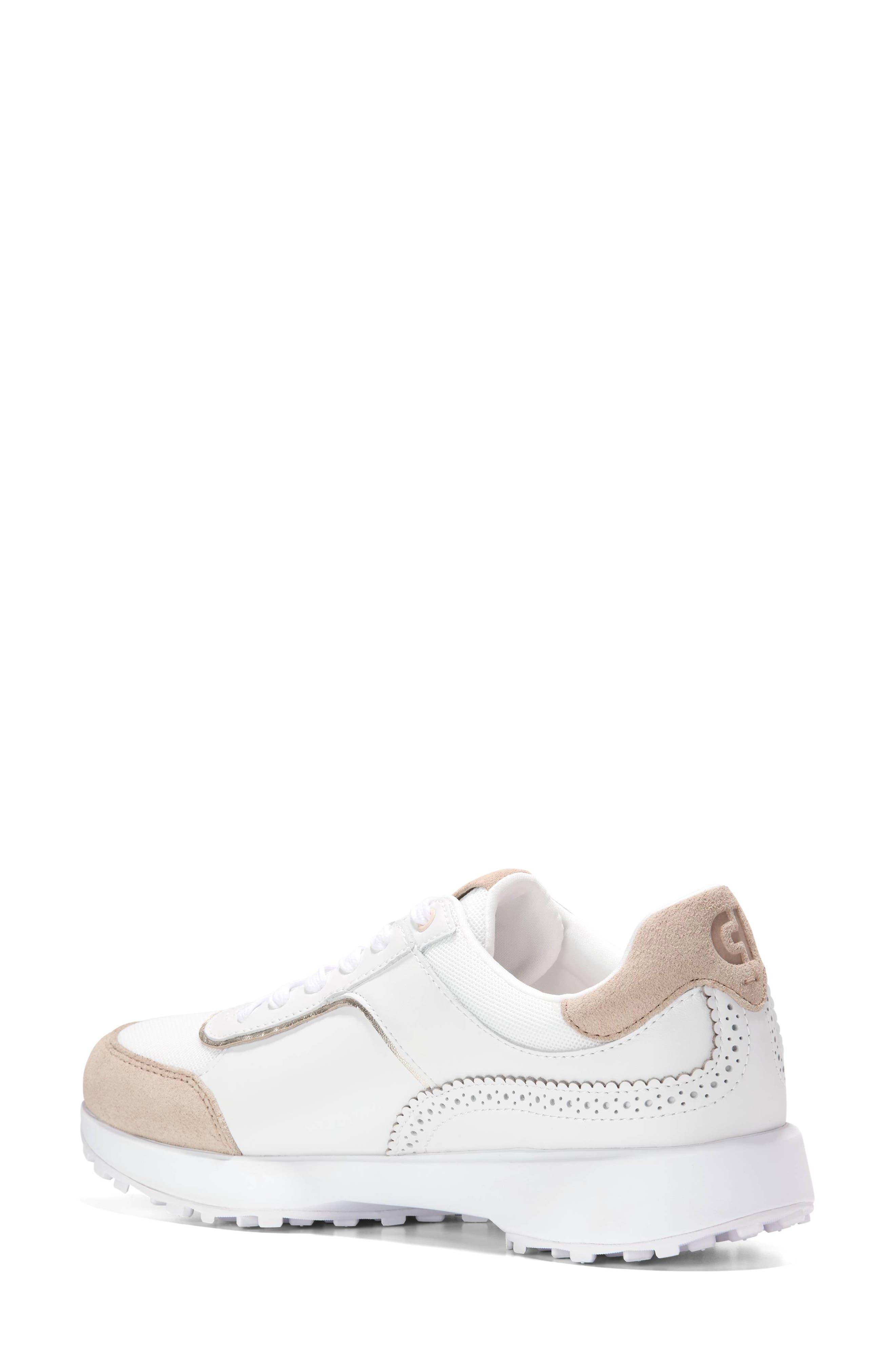Cole Haan Grand Crosscourt Hallet Run Sneaker, Alternate, color, White / Oat Suede/ Gum