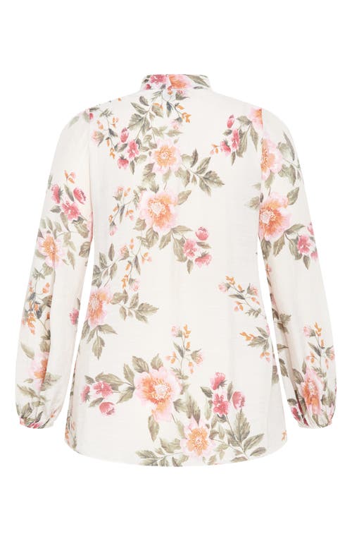 City Chic Arianna Button-up Shirt In Multi