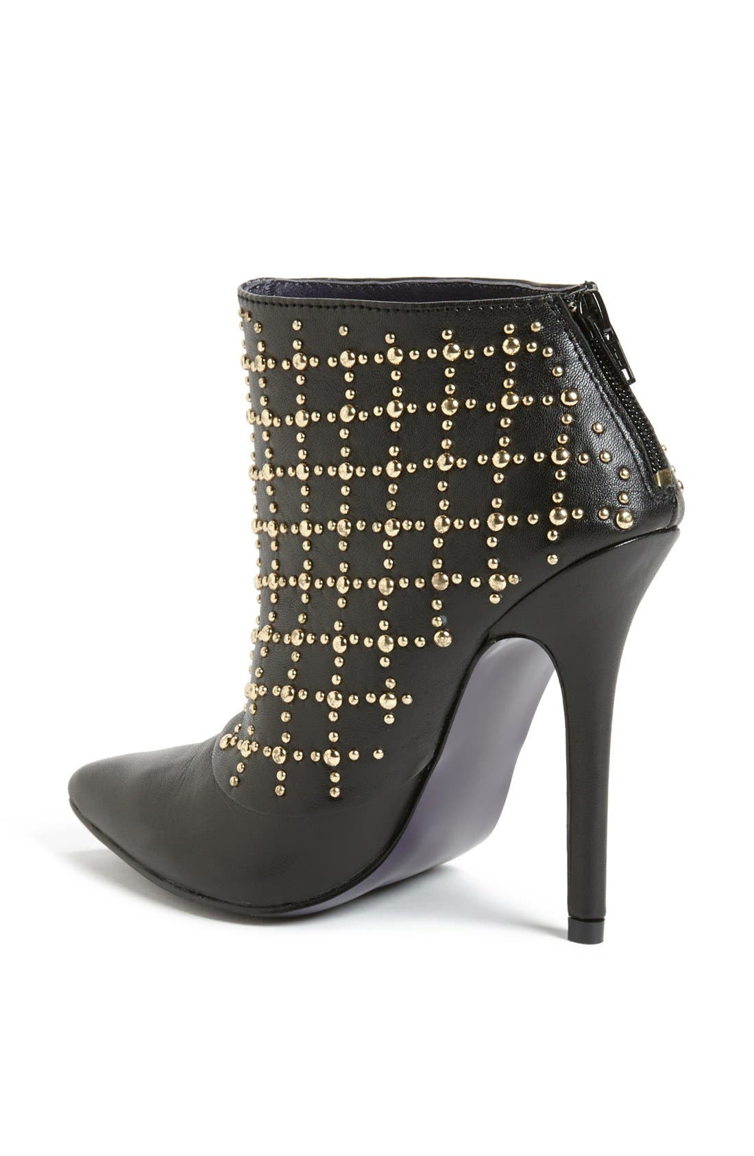 'Diane' Boot, Alternate, color, BLACK LEATHER
