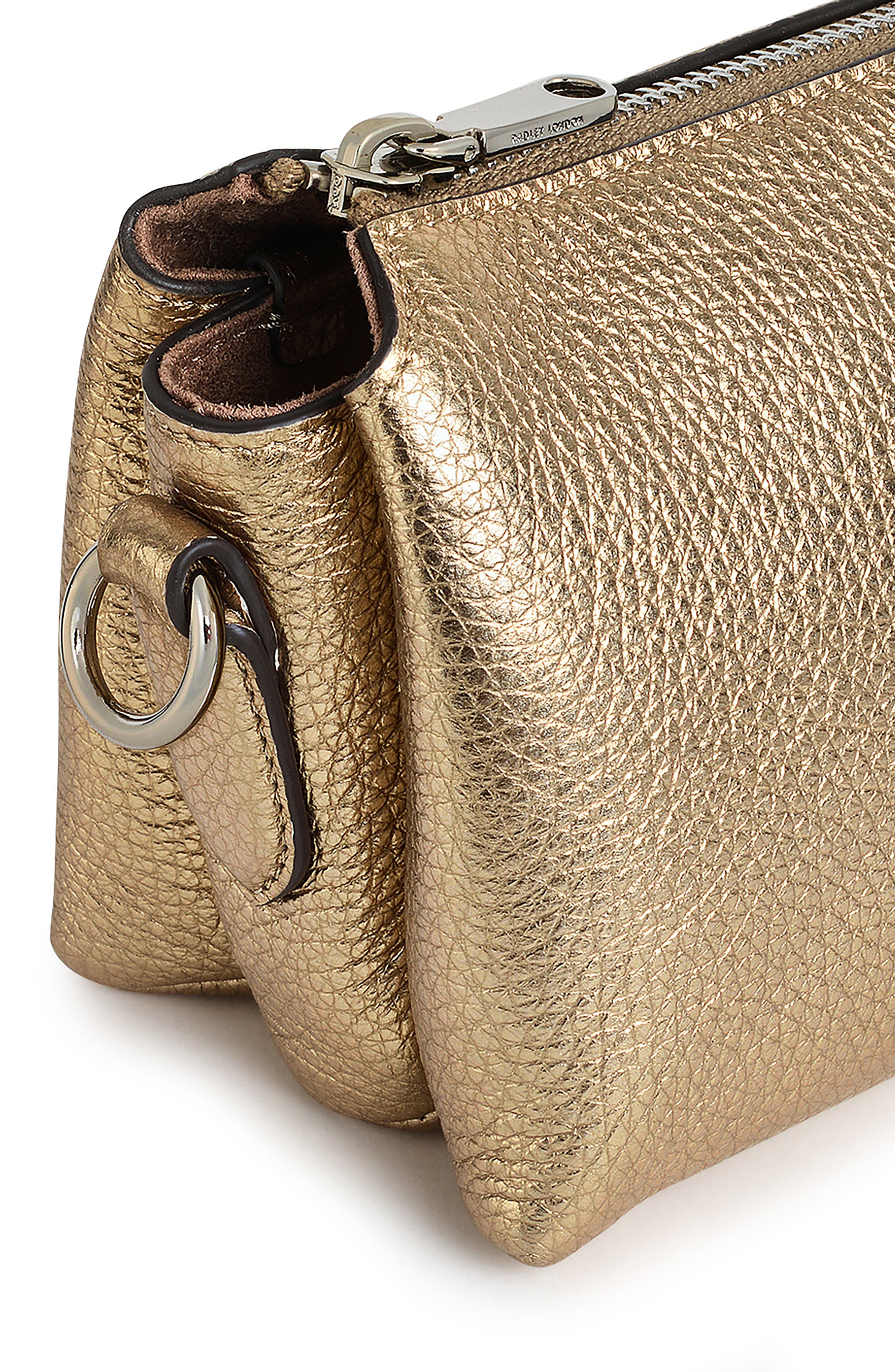 Radley Hillgate Place Mini Crossbody Bag, Alternate, color, Icy Gold