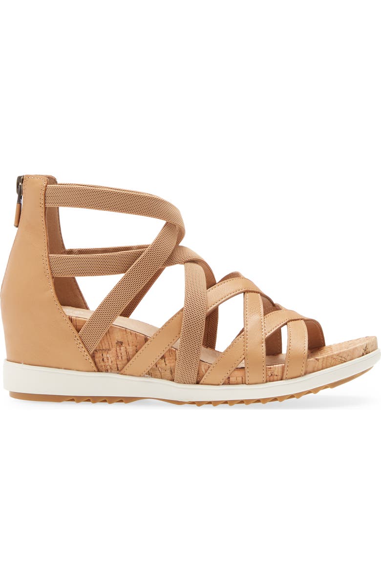 Eileen Fisher Verge Sandal, Alternate, color, Sand Leather