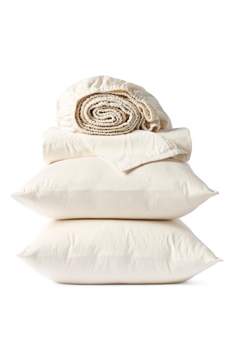 Classic Organic Cotton Sateen Sheet Set