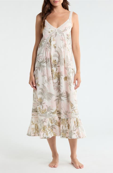 Peached Cotton Lawn Nightgown