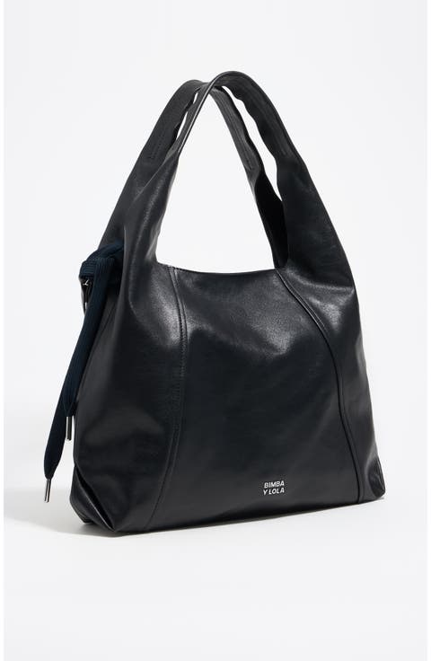 Large Leather Paper Bag