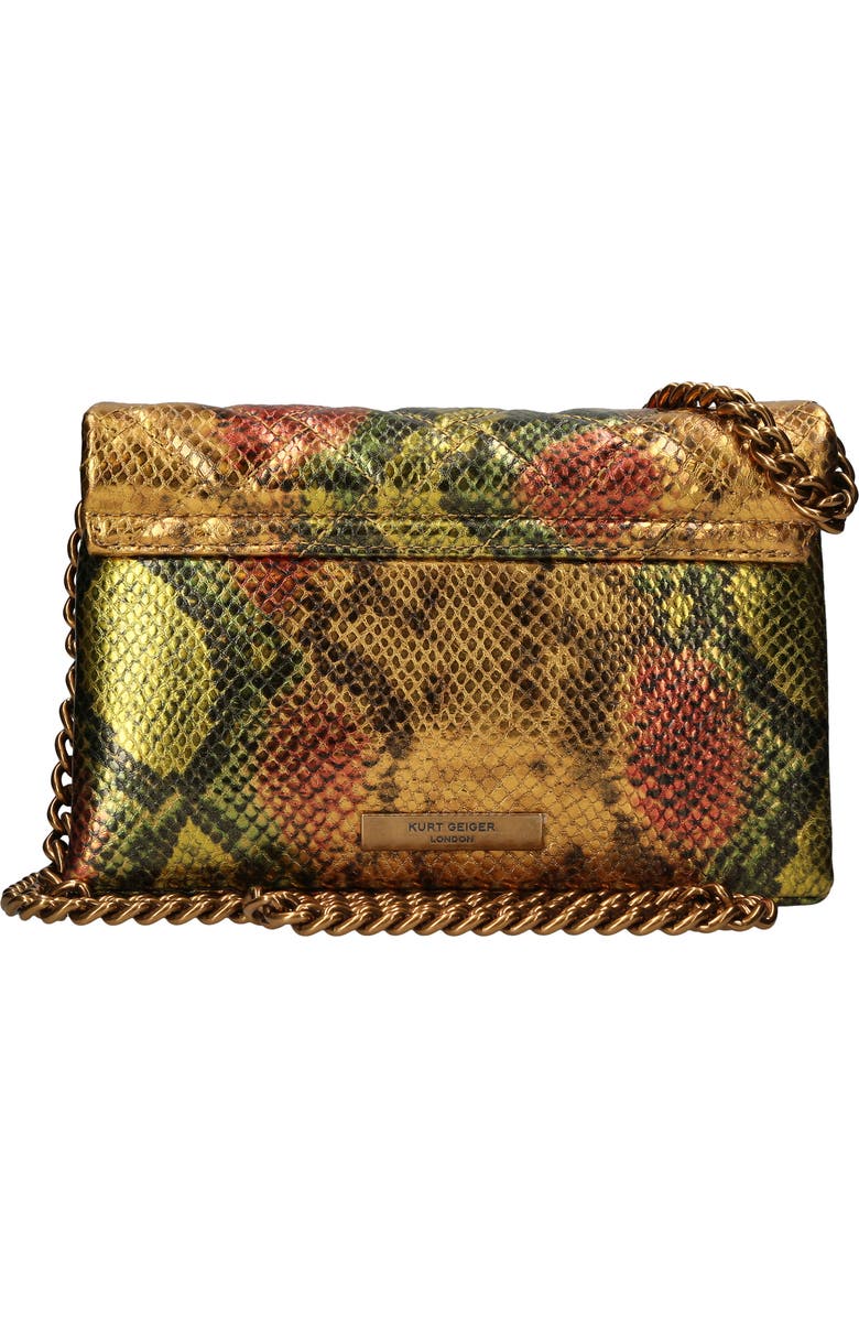 Kurt Geiger London Mini Kensington Snake Embossed Leather Convertible Crossbody Bag, Alternate, color,
