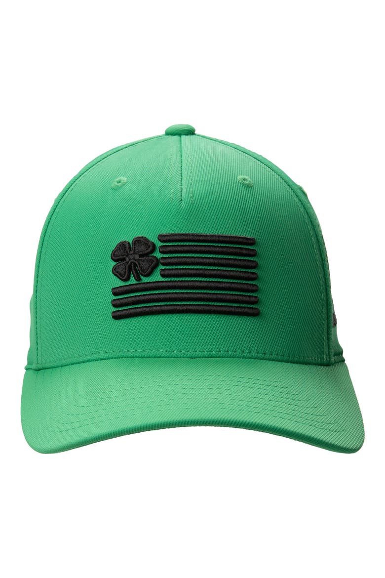 Clover Nation 11 Snapback Hat, Main, color, KELLY GREEN
