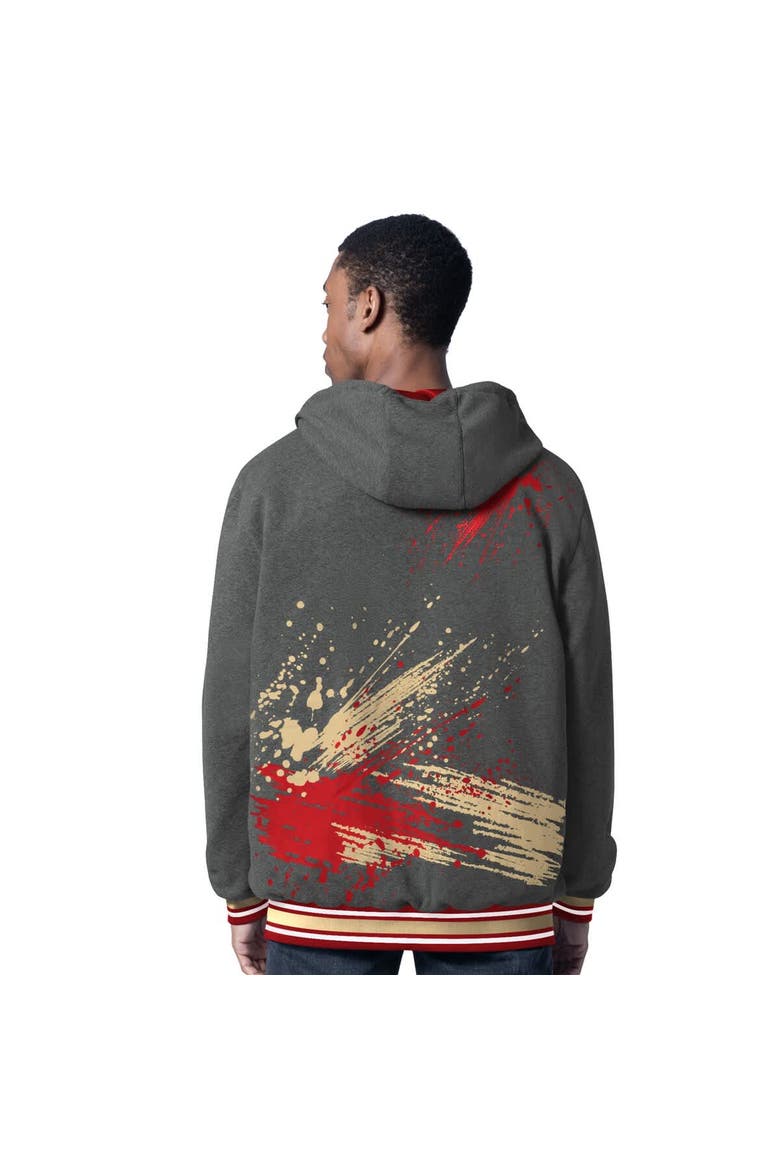 Men's G-III Sports by Carl Banks Scarlet/Charcoal San Francisco 49ers Dual Threat Reversable Full-Zip Hooded Jacket, Alternate, color, Scarlet
