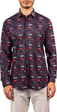 Maceoo Fibonacci Stretch Ascension 3308 Contemporary Fit Button-Up Shirt
