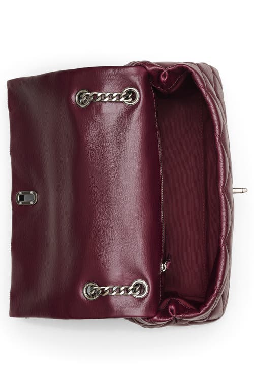 Marc Jacobs The Dual Chain Diamond Quilted Convertible Leather Shoulder Bag In Purple