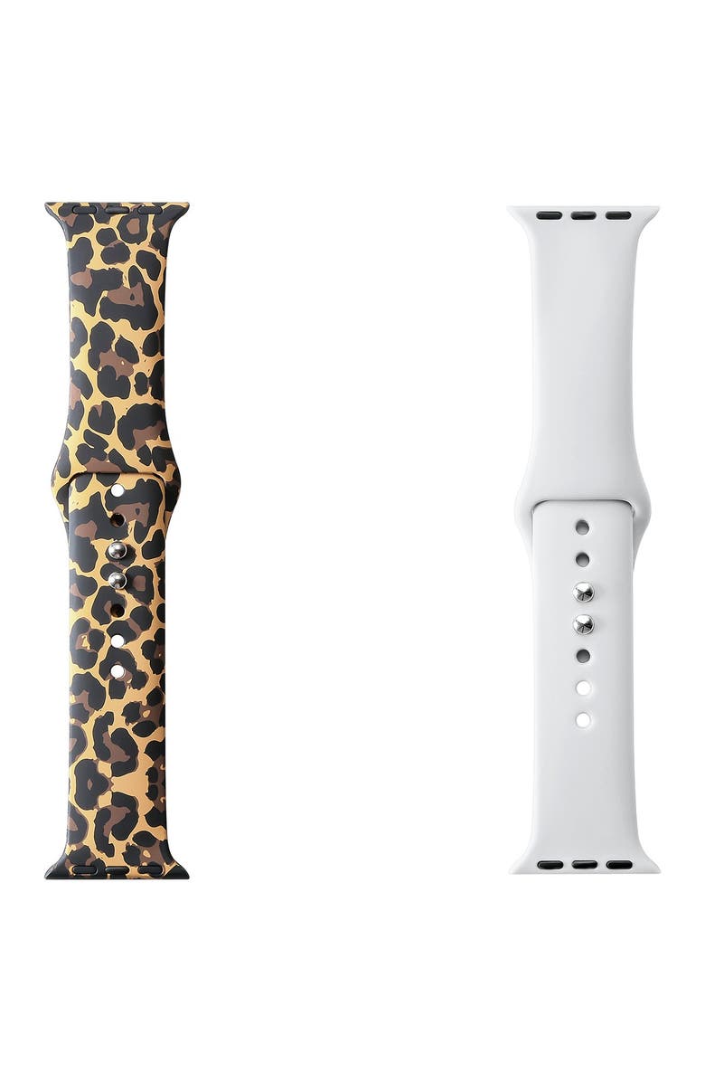 The Posh Tech Assorted 2-Pack Silicone Apple Watch<sup>®</sup> Watchbands, Alternate, color, 