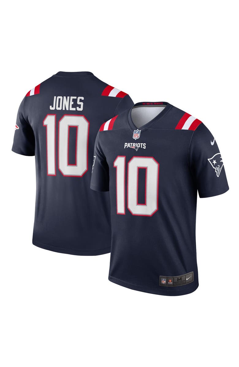 Nike Men's Nike Mac Jones Navy New England Patriots Legend Jersey, Alternate, color, 