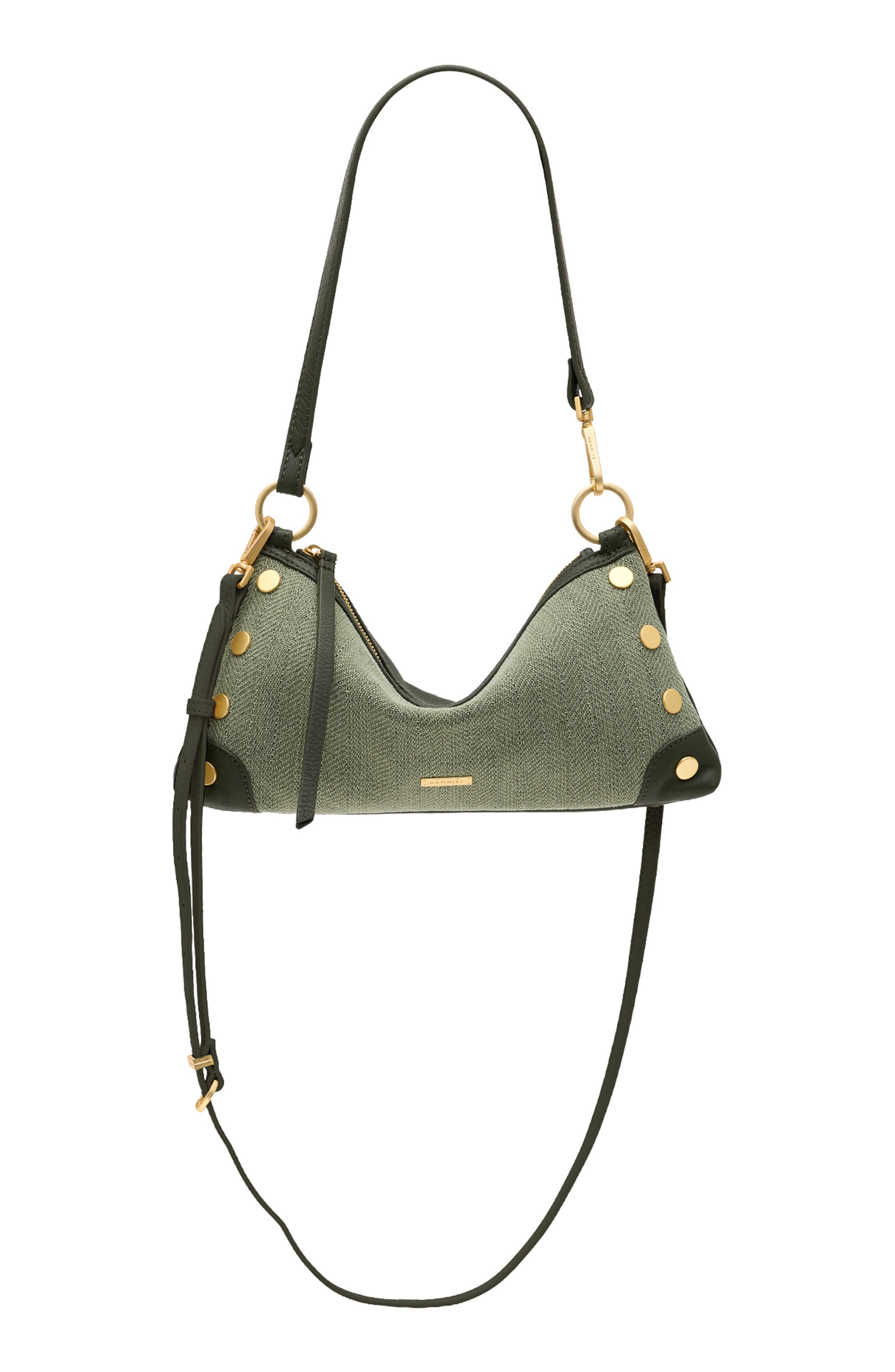 Kyle Leather Trimmed Hobo Bag, Alternate, color, TWIN CREST/ BRUSHED GOLD