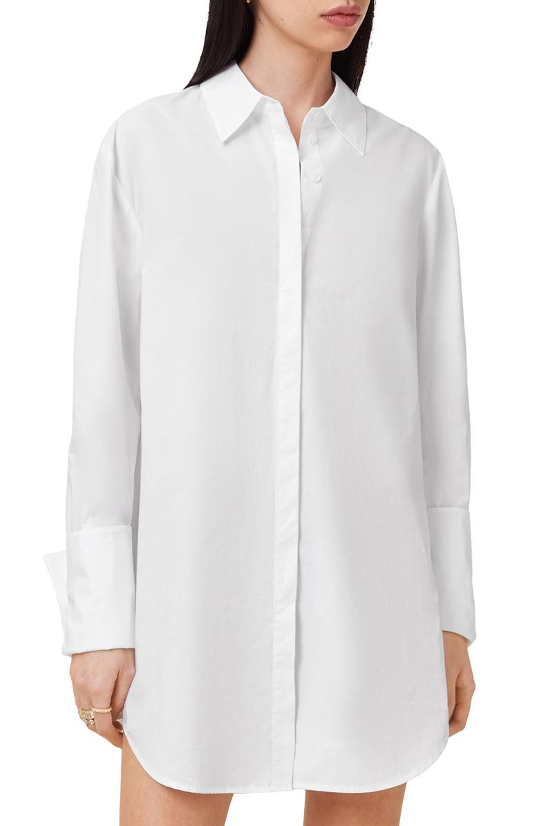 AllSaints Alber Long Sleeve Shirtdress, Alternate, color,