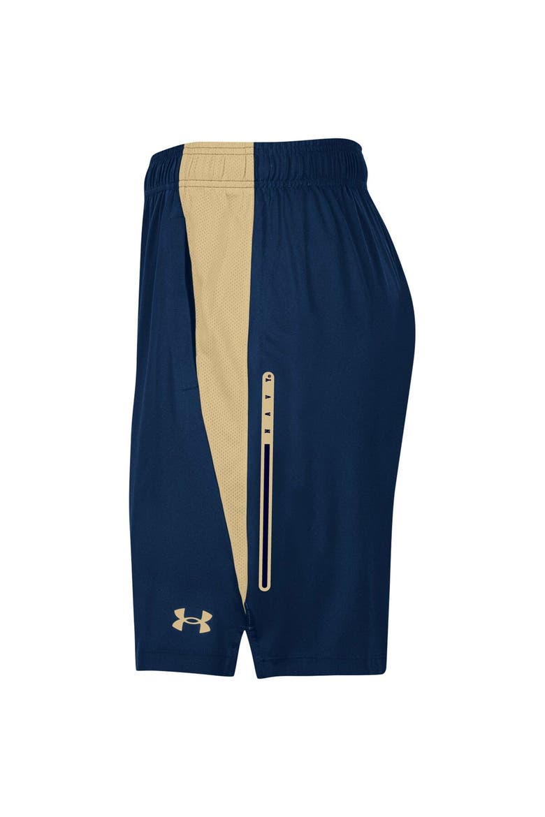 Men's Under Armour Navy Navy Midshipmen Tech Vent Shorts, Alternate, color, Navy