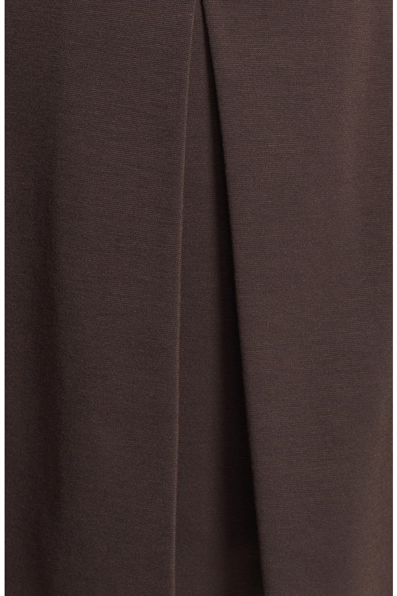 Shoulder Zip Stretch Knit Dress, Alternate, color, CHOCOLATE
