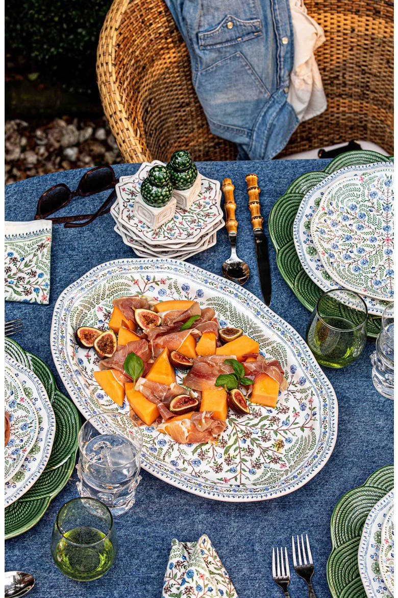 Villa Seville Oval Platter, Alternate, color, CHAMBRAY
