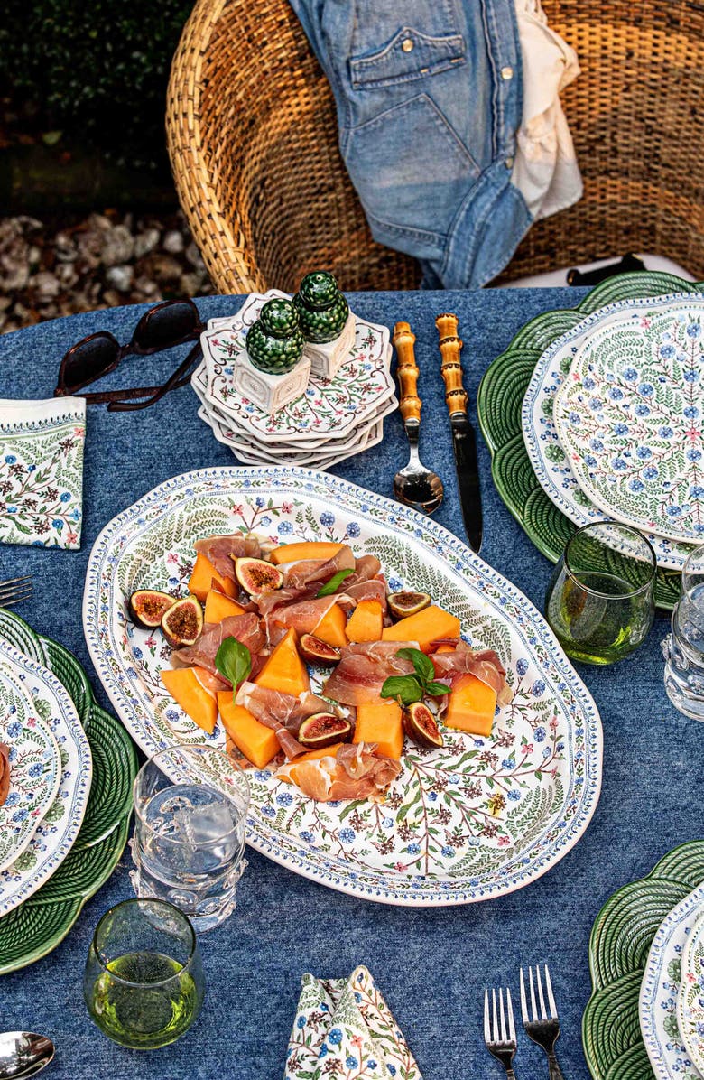 Juliska Villa Seville Oval Platter, Alternate, color, Chambray