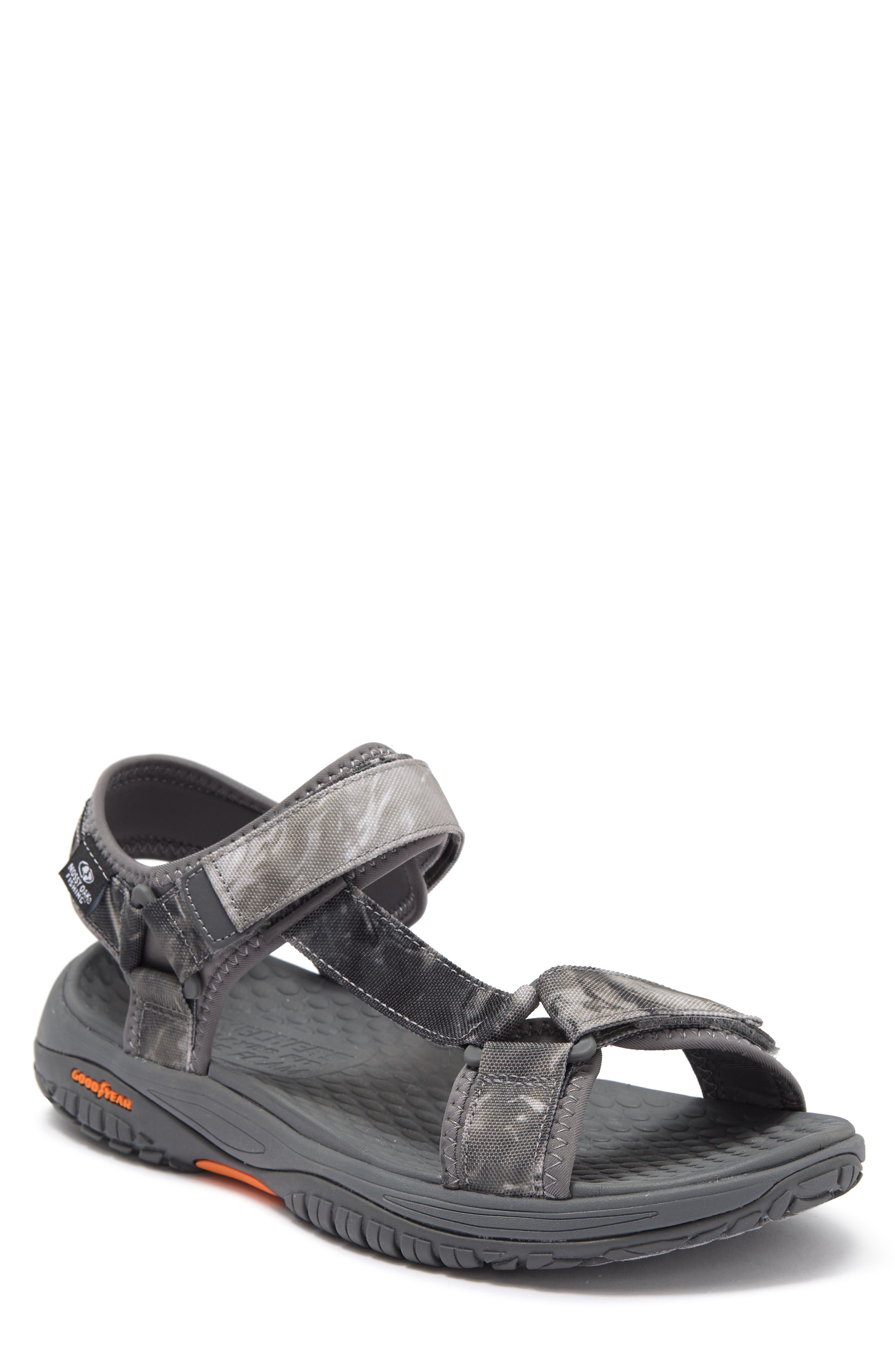 Lomell Rip Tide Open Toe Sandal, Main, color, GREY
