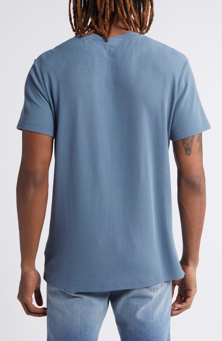 NN07 Clive Waffle Knit Tee, Alternate, color, Swedish Blue