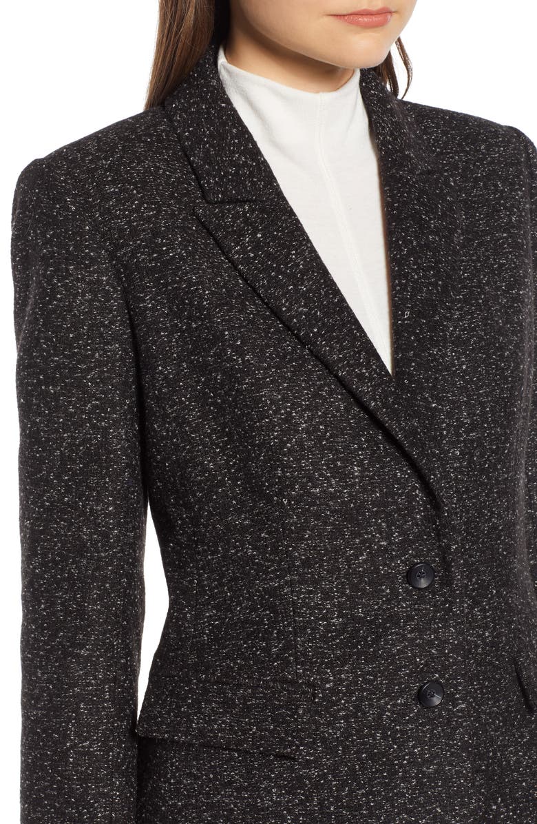 Something Navy Bouclé Blazer, Alternate, color, 