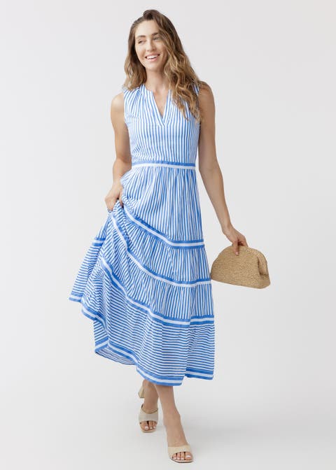 Sleeveless Tiered Maxi Dress