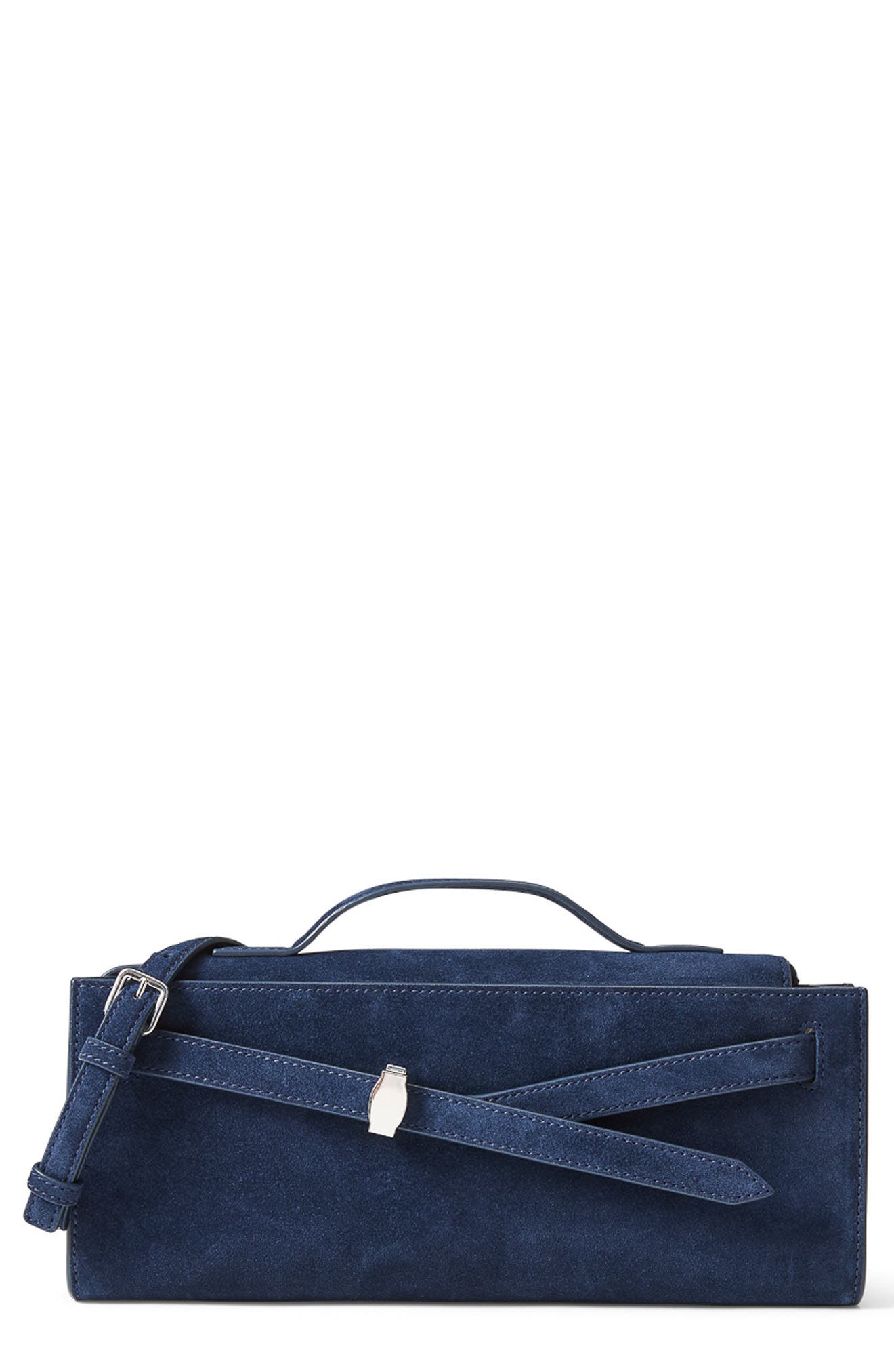 Veronica Beard Dash Clutch, Main, color, Navy