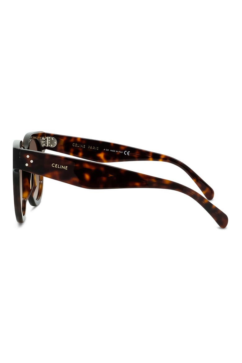 54mm Gradient Square Sunglasses, Alternate, color, DARK HAVANA/ ROSE