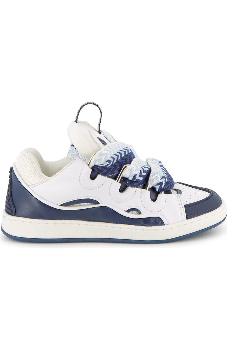 Lanvin Kids Curb Sneakers With Laces, Main, color, Navy Blue