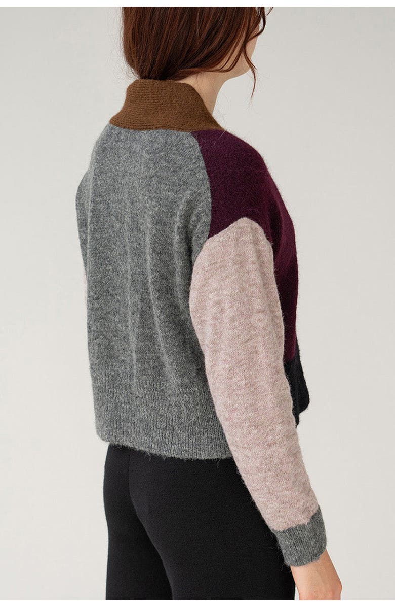 SSKEIN Color Block Cardigan, Alternate, color, 
