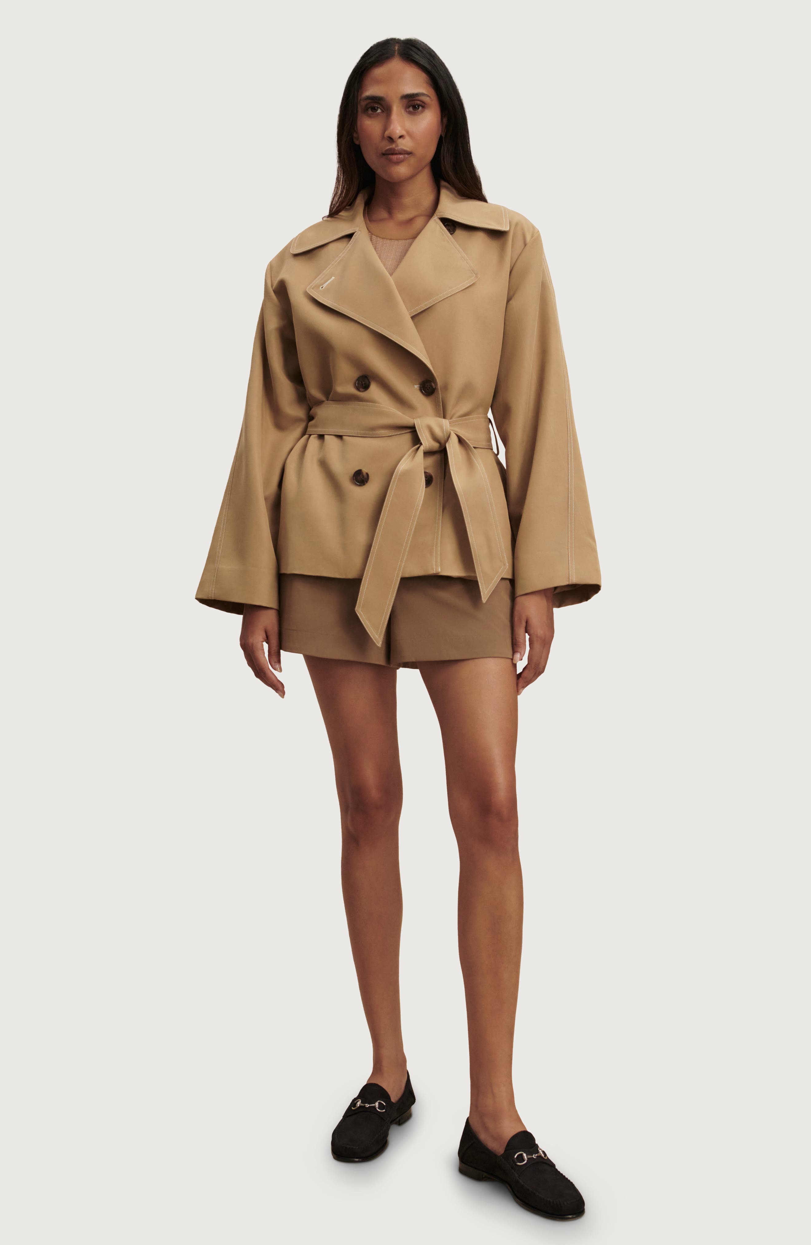 Maddox Short Trench Coat (Women) | Nordstrom