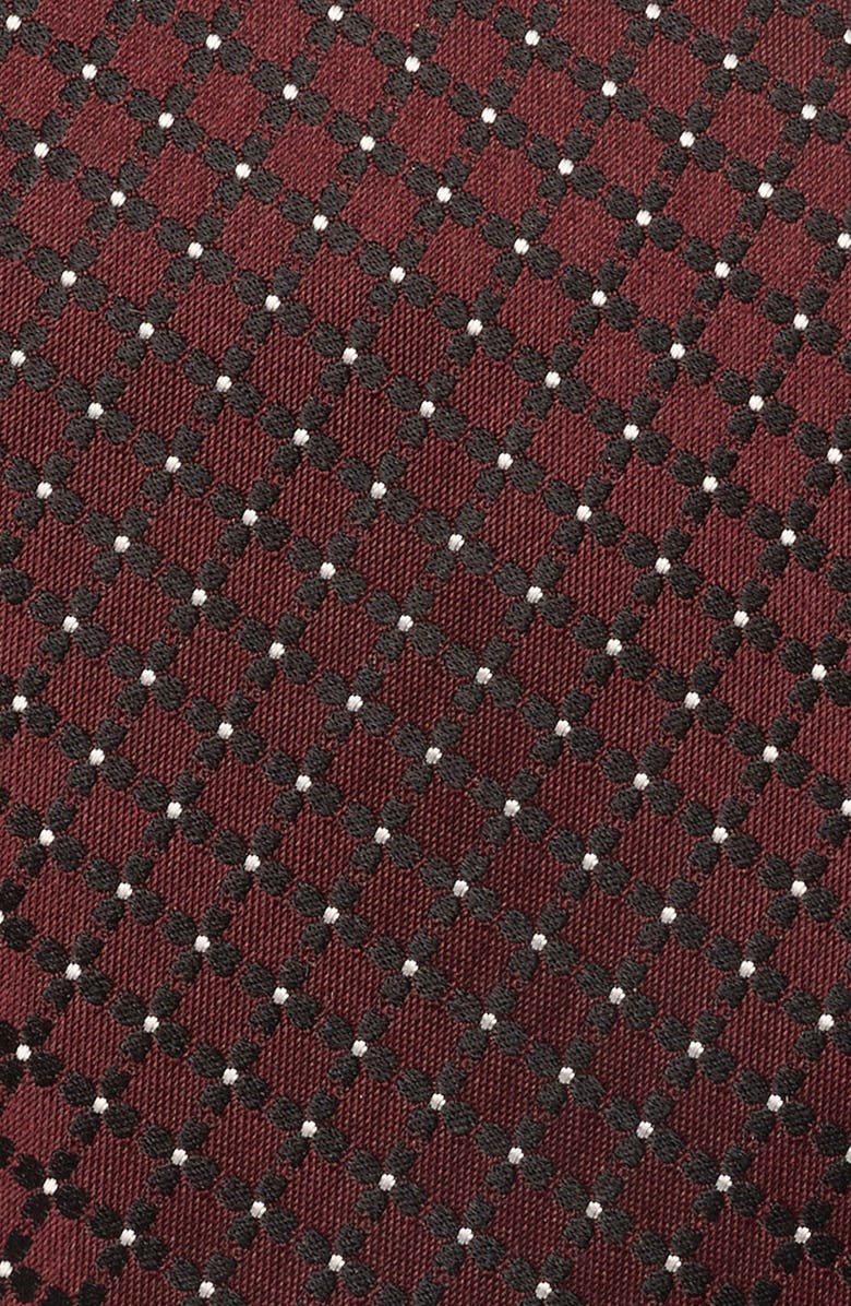 ZEGNA TIES Floral Silk Tie, Alternate, color, Dark Red Fan