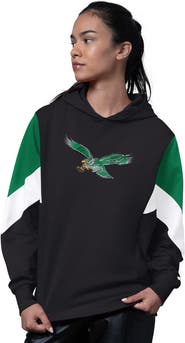 STARTER Women's Starter Black Philadelphia Eagles Scrimmage Hoodie