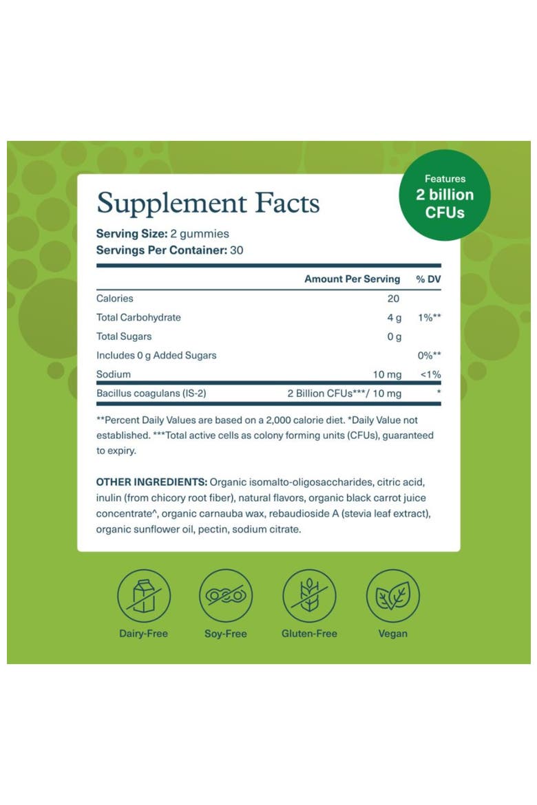 Spore Probiotic Zero Sugar Gummy Digestive Supplement 90ct, Alternate, color, None