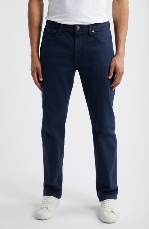 Garment Dyed Straight Leg Jeans (Navy Overture)