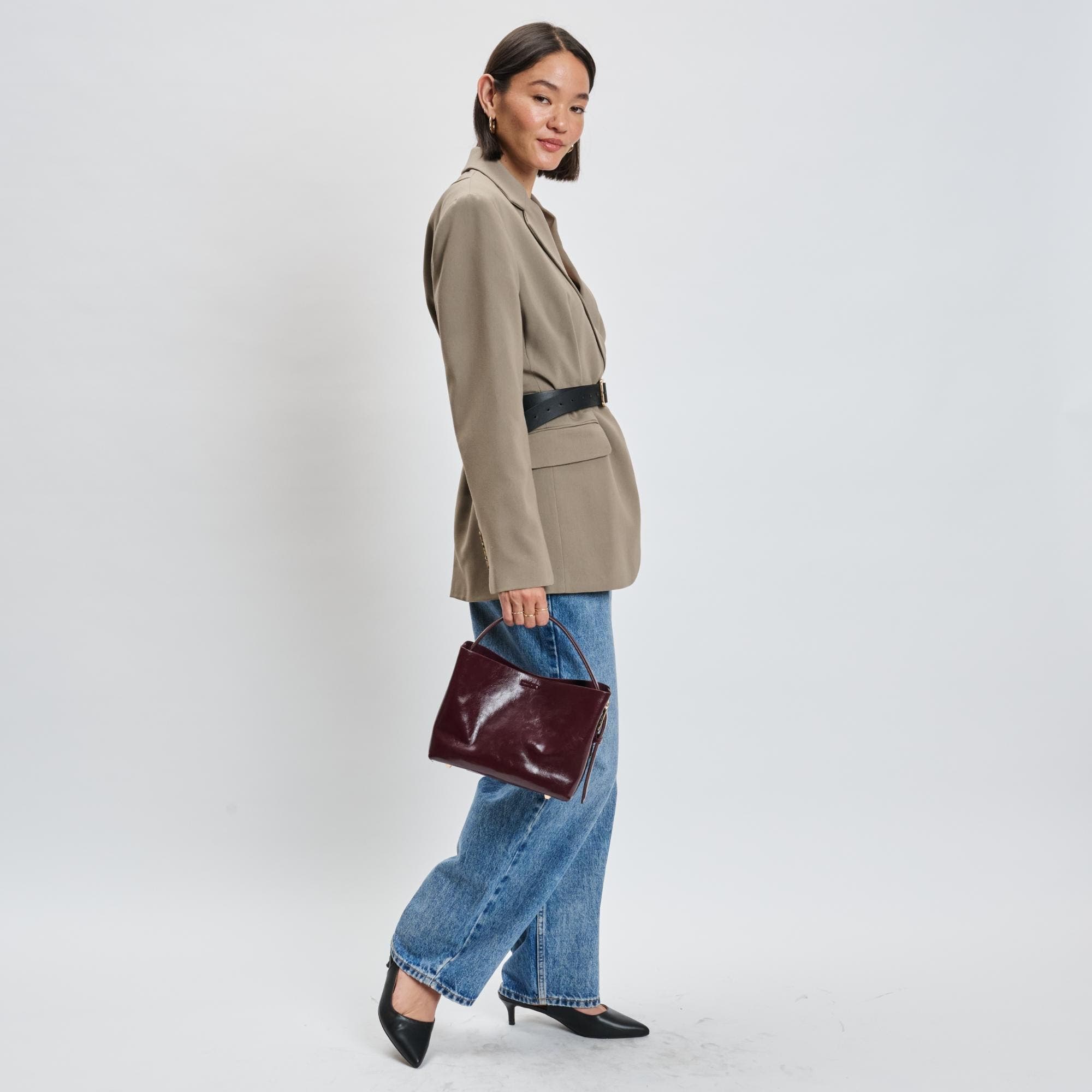 MODA LUXE Sophie Crossbody, Alternate, color, Burgundy