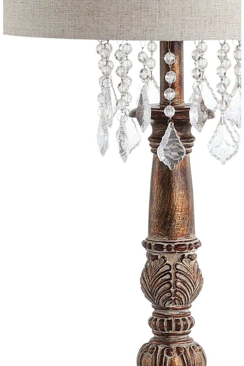 Carlisle 33.5" Resin/Acrylic LED Table Lamp, Antique Brown, Alternate, color, Antique Brown