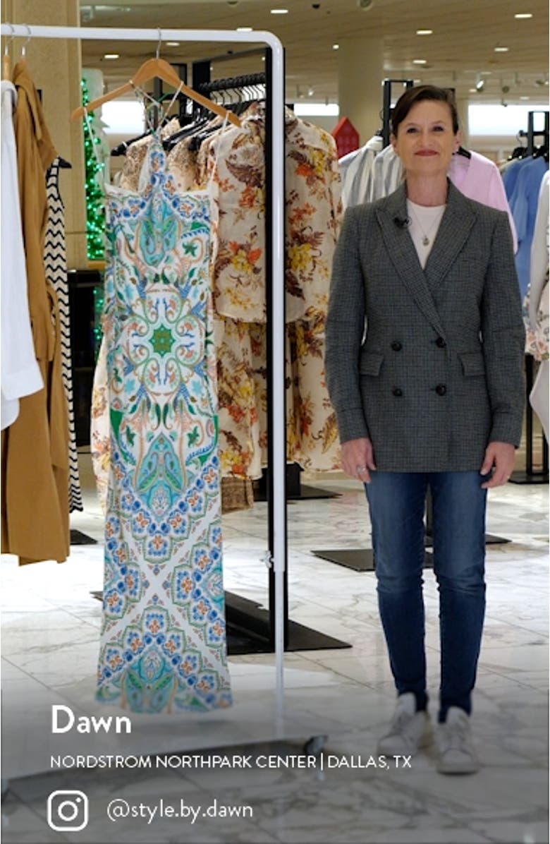 Paisley Open Back Maxi Dress, sales video thumbnail