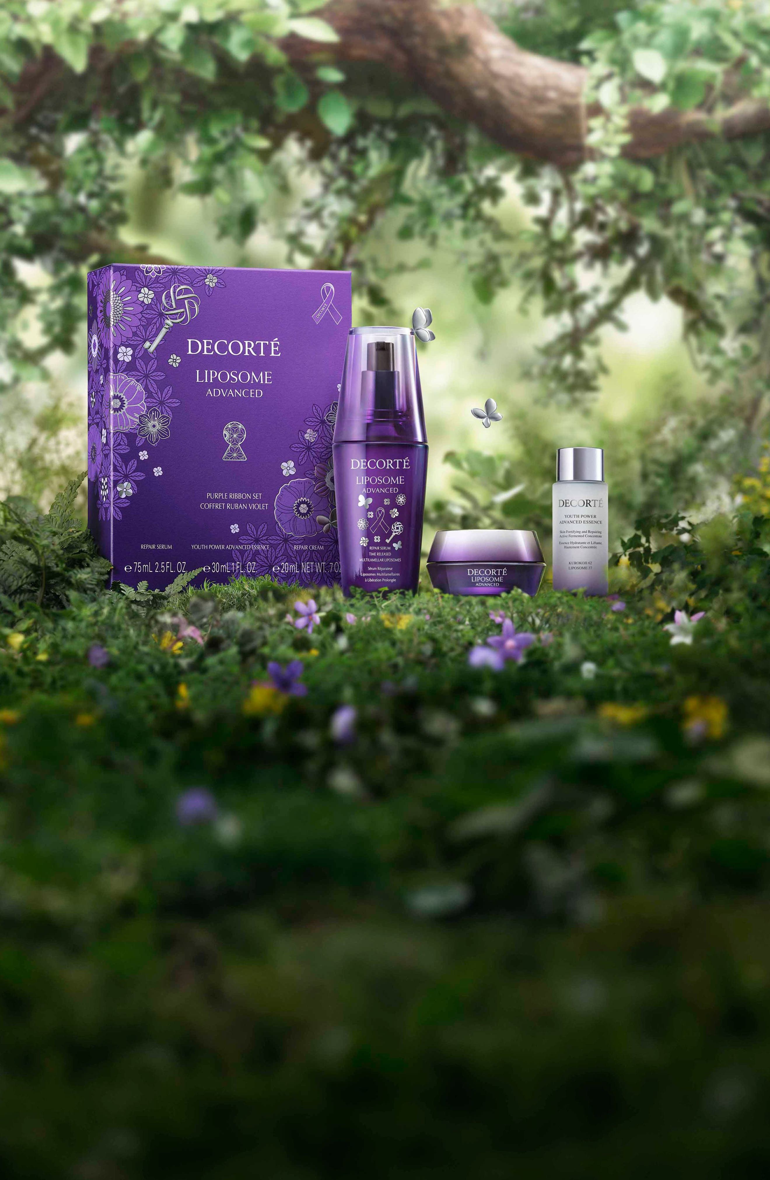 Decorté Liposome Advanced Repair Purple Ribbon 3-Piece Set (Women