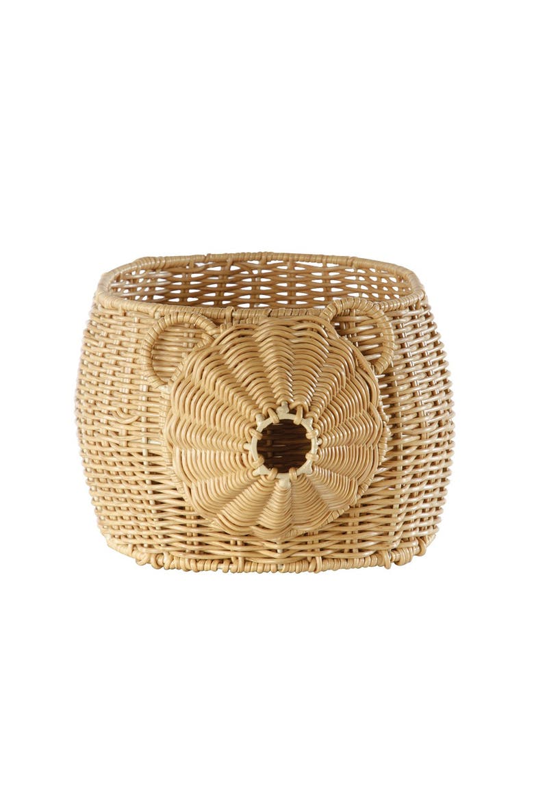 Hedgehog Washable Wicker Basket, Alternate, color, Brown