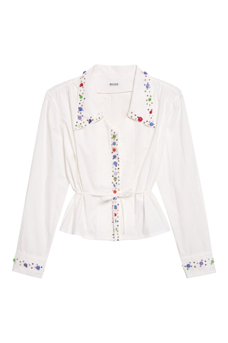 Button Jar Cotton Shirt, Main, color, WHITE MULTI