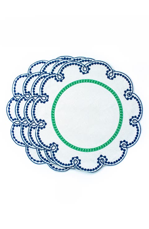Fête Collection 4-Pack Linen Placemats