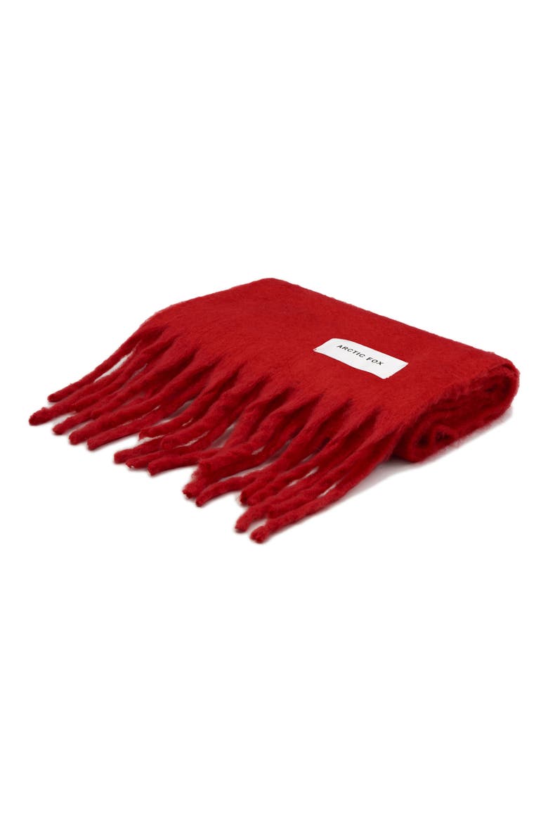 The Stockholm Fringe Scarf, Alternate, color, CRIMSON RED