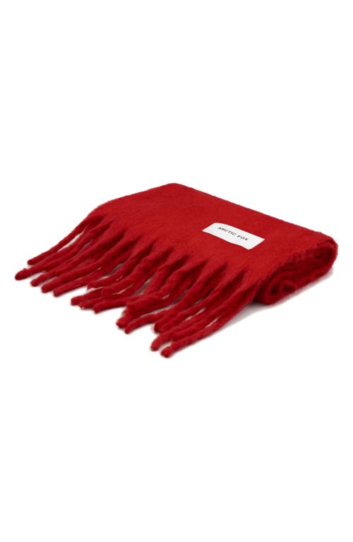 Arctic Fox & Co. Arctic Fox & Co The Stockholm Fringe Scarf In Red