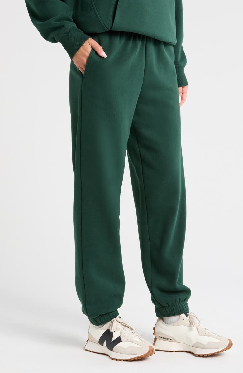 Zella Ultracozy Joggers, Alternate, color, Green Park