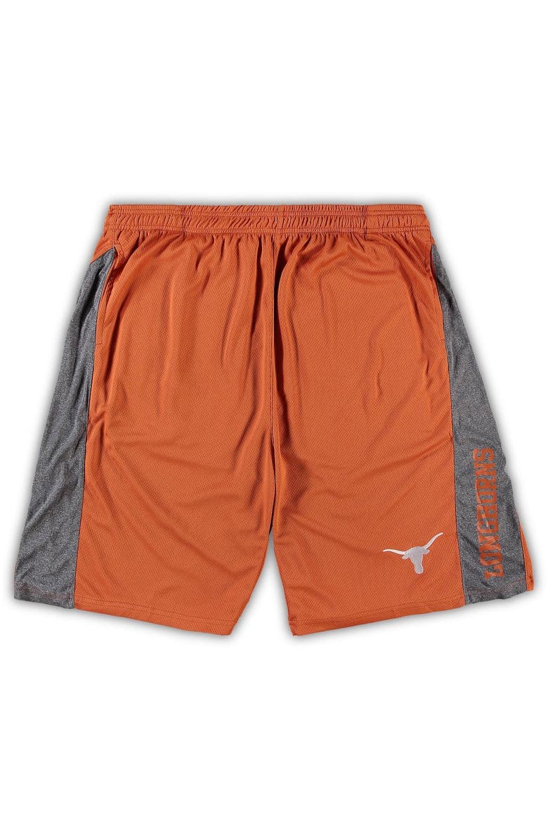 PROFILE Men's Texas Orange Texas Longhorns Big & Tall Textured Shorts, Alternate, color, 