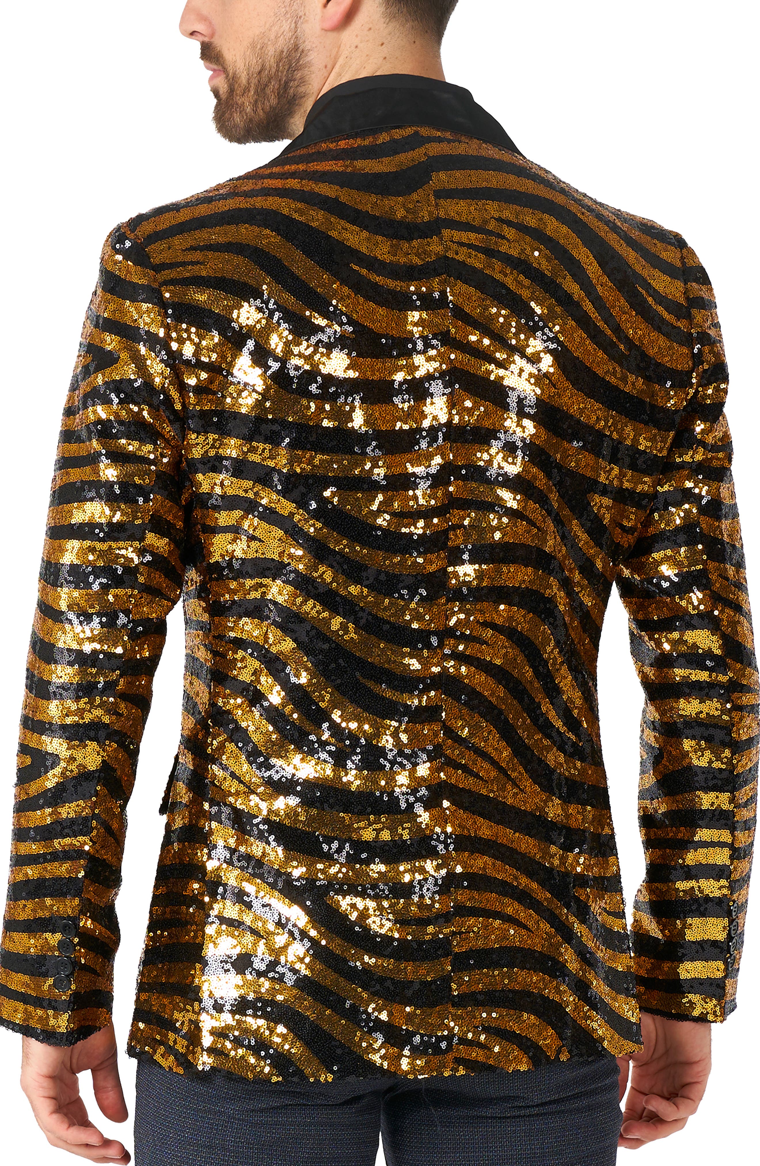 Tiger Royale Sequin Notch Collar Blazer - image 2
