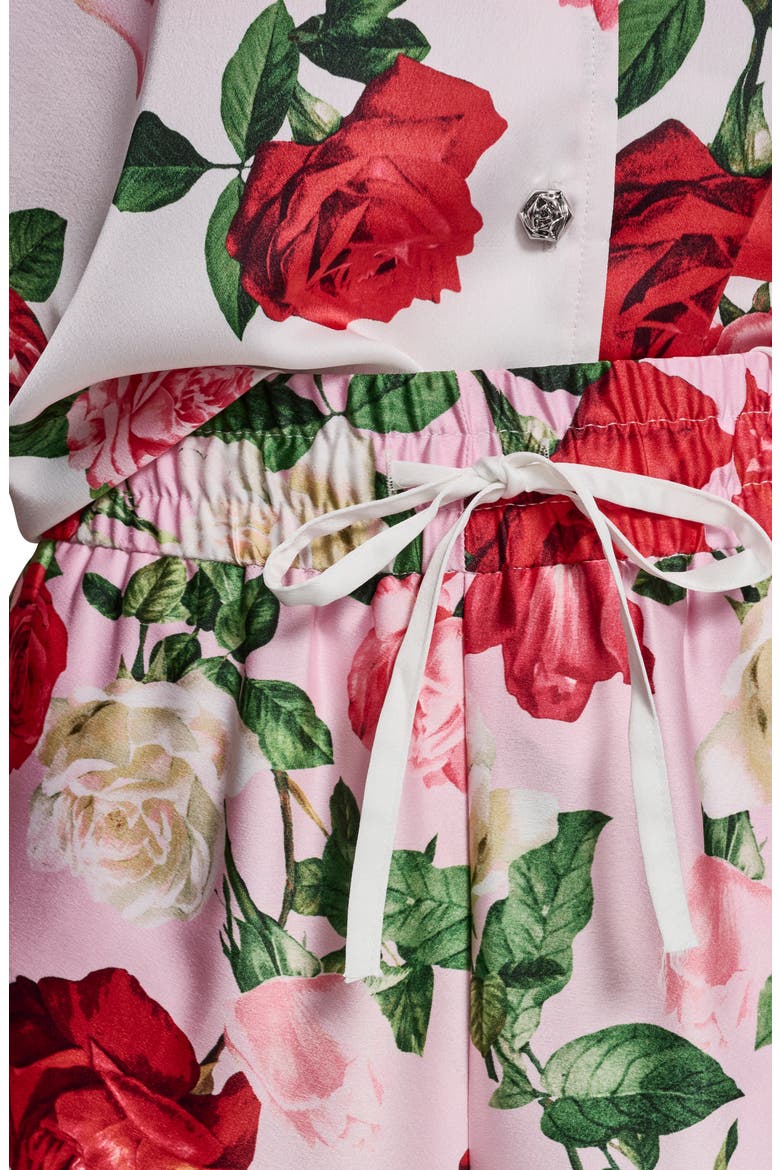 Placed Floral Satin Drawstring Pants, Alternate, color, CORNELIA ROSE/ SFT WHT MULTI