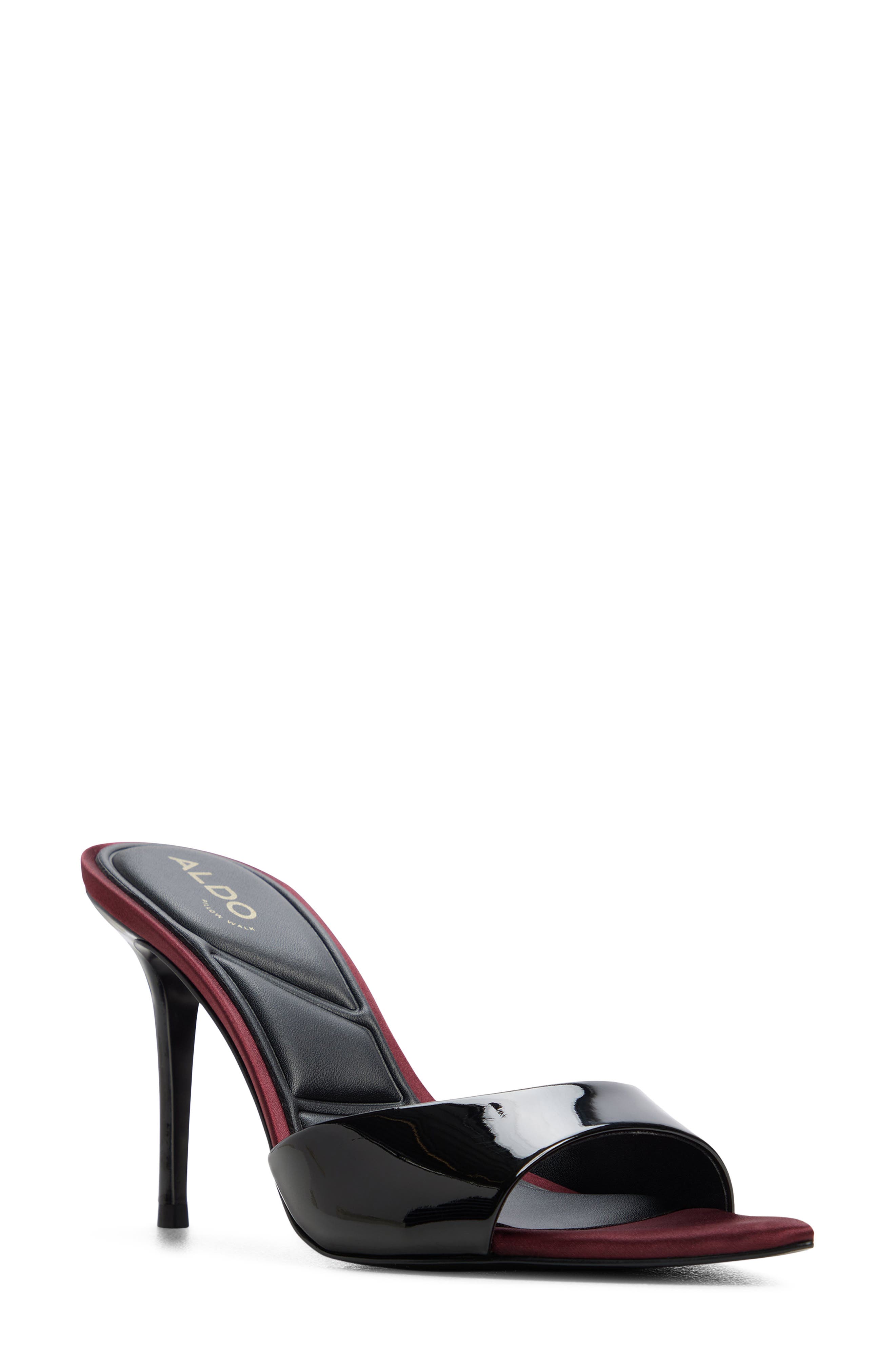 Reanna Slide Sandal, Main, color, BLACK COMBO